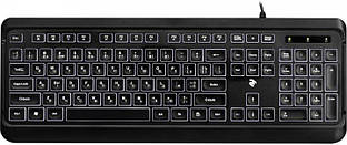 Клавіатура 2E 2E-KS120 White backlight USB Black