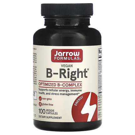 Комплекс вітамінів групи B Jarrow Formulas B-Right 100 Caps, фото 1