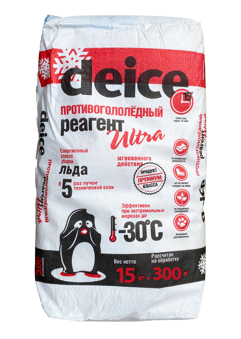 Антиожеледний реагент Deice Ultra - 15 кг