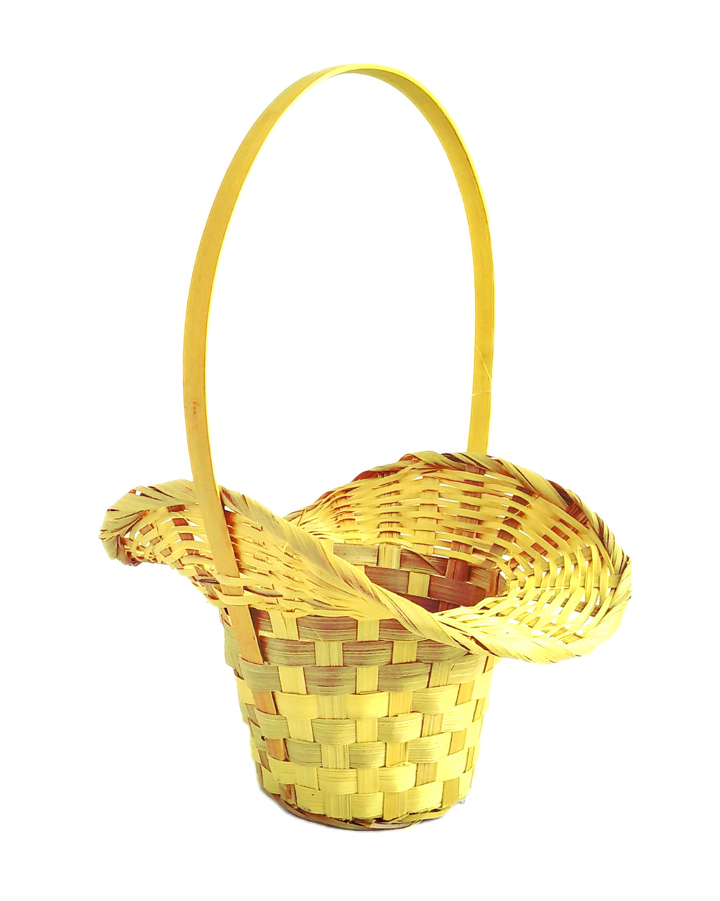 Кошик для квітів жовтий 29х22 см, фото 1