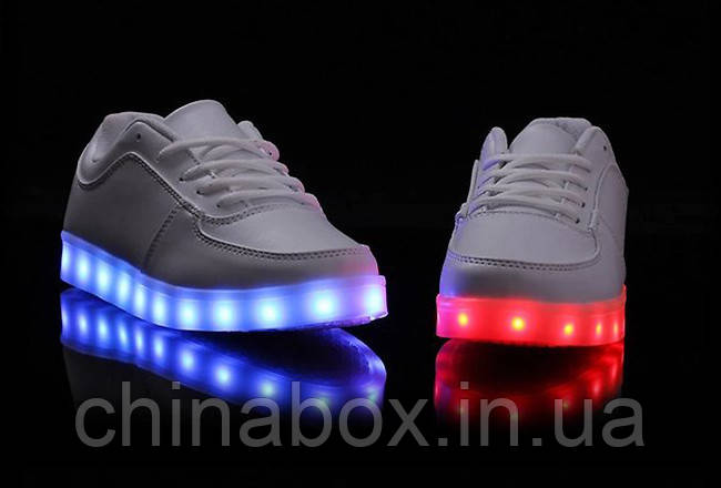 Светящиеся кроссовки Ledcross с LED подсветкой на шнурках White style - фото 4 - id-p2037152607