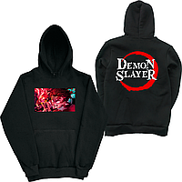 Худи с принтом Клинок рассекающий демонов. Танджиро. Demon Slayer 2XS-2XL