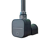 Сушарка для рушників електрична MAX, H — 922 mm, L — 500 mm, 447 Вт, колір чорний мат. + кріплення, фото 2