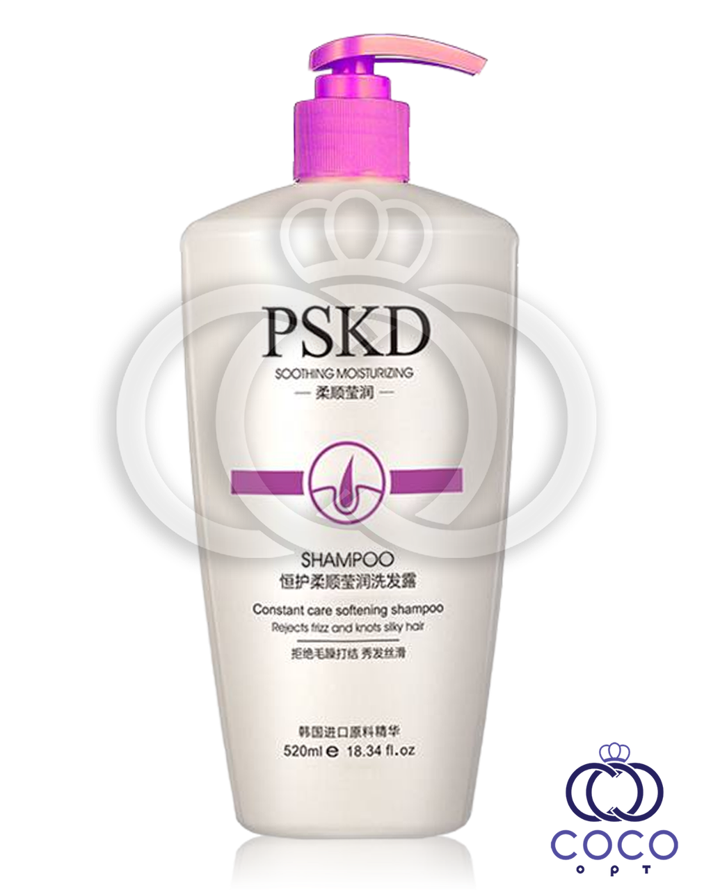 Поживний шампунь для волосся з екстрактом кореня ірису PSKD Constant Care Softening Shampoo 520 ml, фото 1