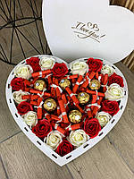 Подарочный шоколадный набор для девушки с конфетками набор в форме сердца для жены, мамы, ребенка Nbox-7