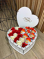 Подарочный шоколадный набор для девушки с конфетками набор в форме сердца для жены, мамы, ребенка Nbox-21