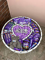Подарочный шоколадный набор для девушки с конфетками набор в форме милка для жены, мамы, ребенка Nbox-34