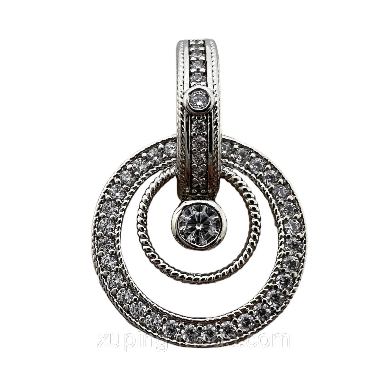 Кулон 25х11 мм. Родій. Xuping, фото 1