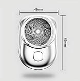 Електробритва Mini Shaver 8858 USB, срібляста, фото 3