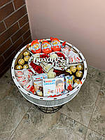 Подарунковий шоколадний набір для дівчини з цукерками набір у формі рафаелло для дружини, мами, дитини Nbox-41