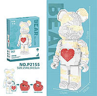 Конструктор медведь bearbrick с подсветкой 3168 блоков (49036)