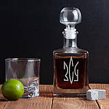 Графін "ЗСУ Герб" у крафтовій коробці, фото 2