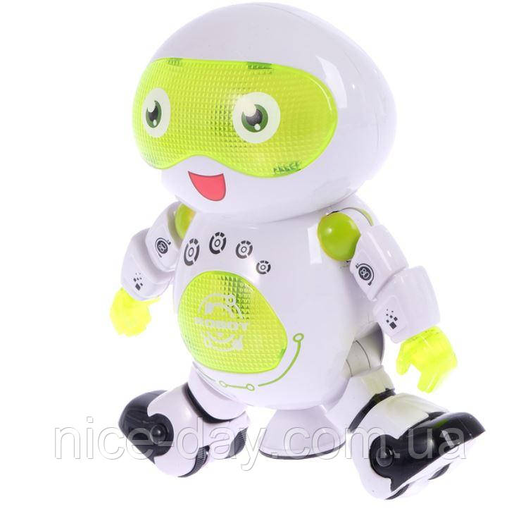 Інтерактивний Робот Танцюрист 360 " світло і звук білий колір / Робот танцор