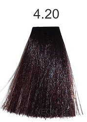 Стойкая краска для волос COIFFANCE Франция фиолетовые оттенки 4.20 Середньо-коричневий фіолетовий натуральний 