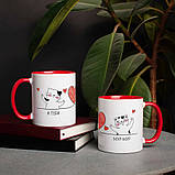 Чашка "Я тебя мур-мур", червона, 330 мл, фото 2