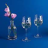 Келихи для вина парні "LOVE" персоналізовані, Крафтова коробка, фото 5