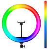 Кільцева LED лампа 26 см від USB, MJ 260 Soft Ring Light / Світлодіодна лампа-кільце з тримачем для телефону, фото 4