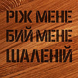 Дошка для нарізки "Ріж мене, бий мене, шаленій", 35 см, українська, фото 4