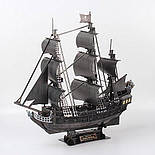 Тривимірна головоломка-конструктор Cubic Fun Корабель Чорної Бороди Помста Королеви Ганни великий T4018h, фото 3