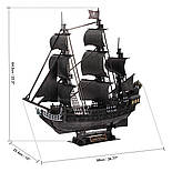 Тривимірна головоломка-конструктор Cubic Fun Корабель Чорної Бороди Помста Королеви Ганни великий T4018h, фото 4