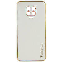 Кожаный чехол Xshield для Xiaomi Redmi Note 9s / Note 9 Pro / Note 9 Pro Max Белый / White