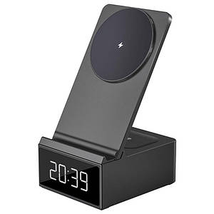 БЗП WIWU Wi-W011 3 in 1 wireless charger Black