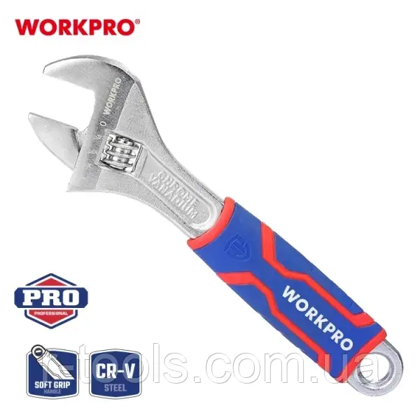 Ключ розвідний 250 мм CR-V WORKPRO PRO WP272012