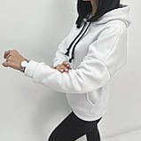 📌 Тепла Толстовка на флісі з капюшоном, жіноча | Худі з кишенею кенгуру спереду тринитка | Норма та Батал, фото 8