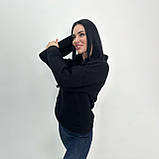 📌 Тепла Толстовка на флісі з капюшоном, жіноча | Худі з кишенею кенгуру спереду тринитка | Норма та Батал, фото 7