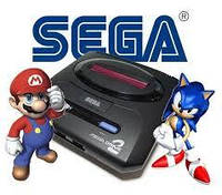 Игровая ретро приставка 16 бит SEGA MEGA DRIVE 2 368 встроенных игр для детей