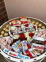 Подарунковий шоколадний набір для дівчини з цукерками набір у формі рафаелло для дружини, мами, дитини Nbox-16