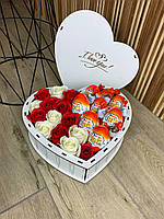 Подарочный шоколадный набор для девушки с конфетками набор в форме сердца для жены, мамы, ребенка Nbox-21