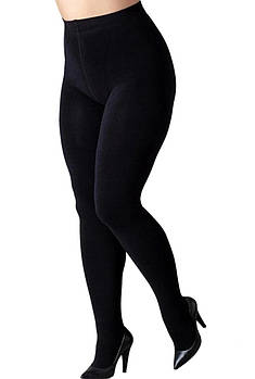 Колготки 200 ден жіночі класичні теплі з мікрофібри великого розміру Dolores 200 чорні 6 розмір