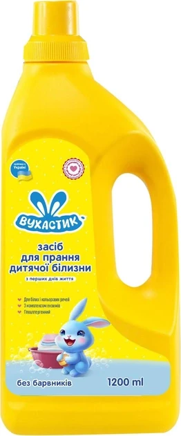 Гель для прання дитячої білизни Вухастик (1,2л.)