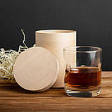 Склянка з кулею для віскі у тубусі, Тубус зі шпону, фото 2