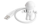 USB лампа космонавт для підсвічування клавіатури / Аксесуари для ноутбуків / Нічник Астронавт Astro Lighting, фото 4