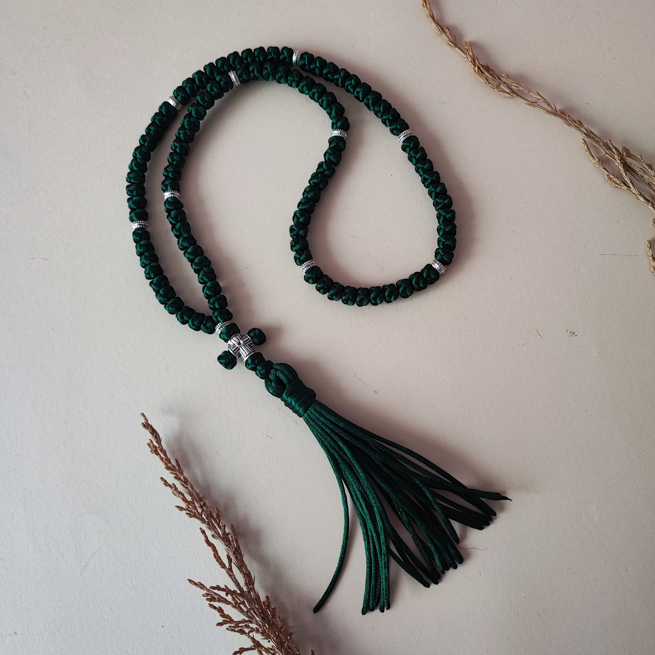 Чітки із вставками металу (темно зелені), фото 1