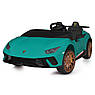 Дитячий електромобіль на акумуляторі Lamborghini Huracan M 5020 з пультом для дітей 3-8 років Зелений, фото 8