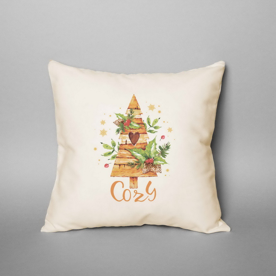 Подушка "Cozy", Бежевий, англійська