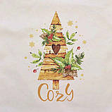 Подушка "Cozy", Бежевий, англійська, фото 4
