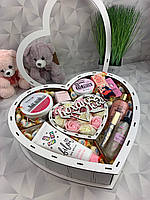Подарочный шоколадный набор для девушки с конфетками набор в форме сердца для жены, мамы, ребенка Nbox-97