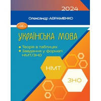 ЗНО Українська мова. Авраменко. Теорія в таблицях Завдання у форматі НМТ 2024