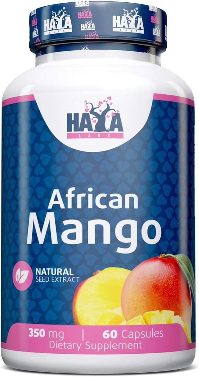 Екстракт насіння африканського манго Haya Labs African Mango 350mg 60 Caps, фото 1