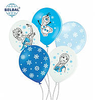 Латексные воздушные шары BelBal Эльза Анна 12" 30 см, 5 шт