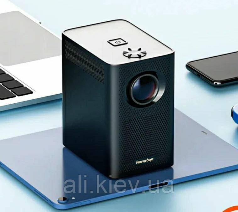 Проектор Hongtop S30 MAX портативний домашній 1920x1080 dpi Android 10 Wi-Fi Bluetooth HDMI, 220В/ 12B