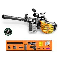 Автомат Бластер Nerf 70 см, мягкие пули присоски 18шт, на аккумуляторе, USB зарядка, в коробке