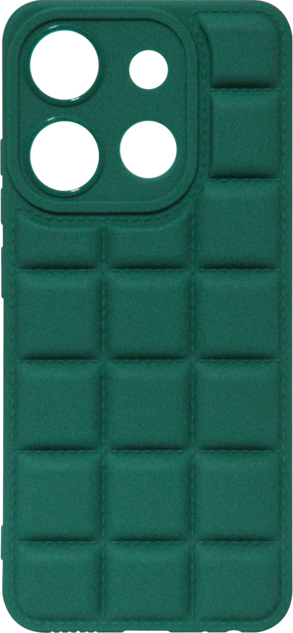 Силікон Tecno POP 7/Spark Go 2023 Quadrate Case Темно-зелений