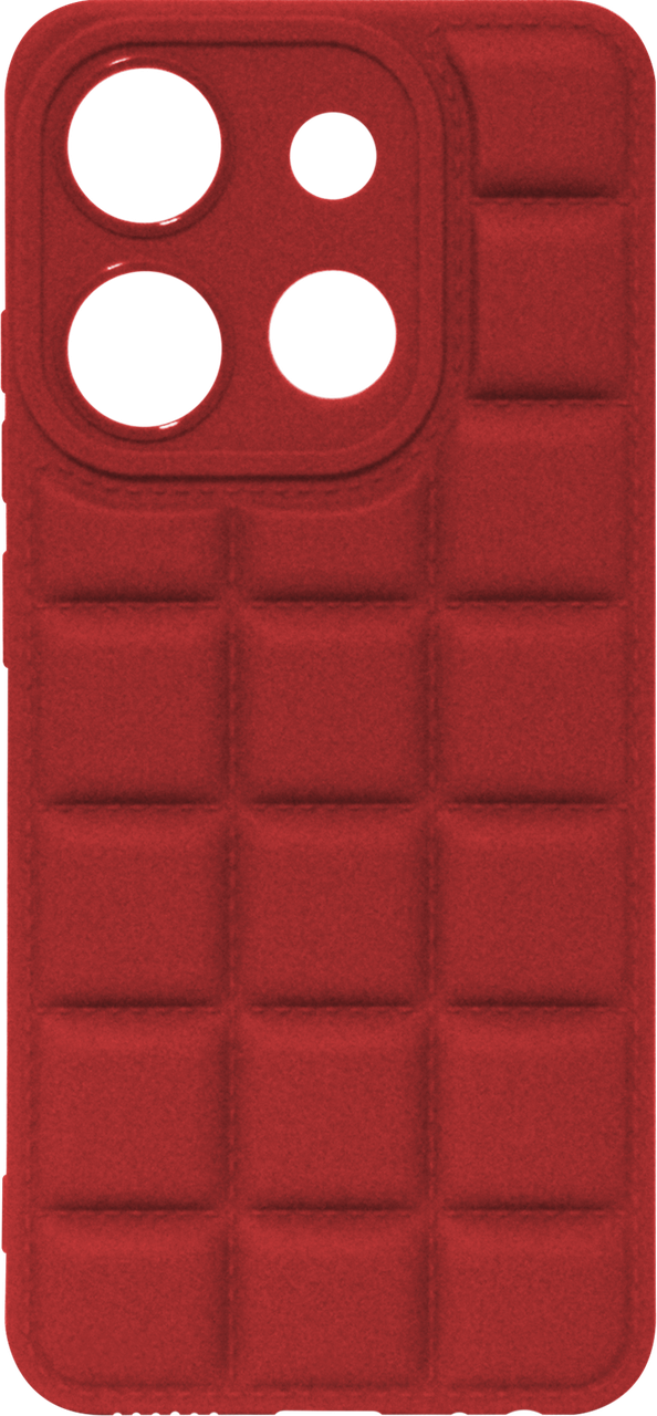 Силікон Tecno POP 7/Spark Go 2023 Quadrate Case Червоний