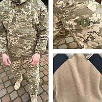 Тактический костюм горка (44-58 р) пиксель мм14 Форма рип стоп камуфляж мультикам летний военный для ЗСУ MAR