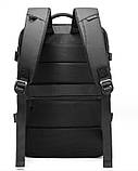 Рюкзак міський Bange BG-7690 USB-роз'єм вологостійкий дорожний для ноутбука 15,6 колір чорний 30л, фото 4